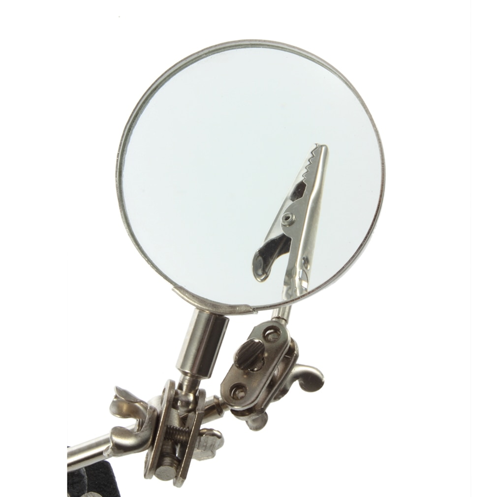 1 pc dritte Hand Lötkolben Ständer Portion Klemme Schraubstock Clip Werkzeug Glas Juwelier Lupe Lupe