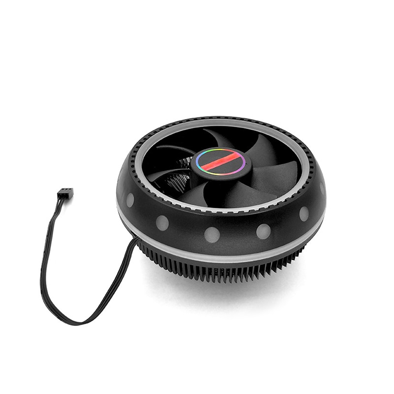 Aluminum 3 Pin CPU Cooler Radiator RGB Heat Sink Silent PC CPU Cooling Cooler Heatsink Fan Effective For Computer