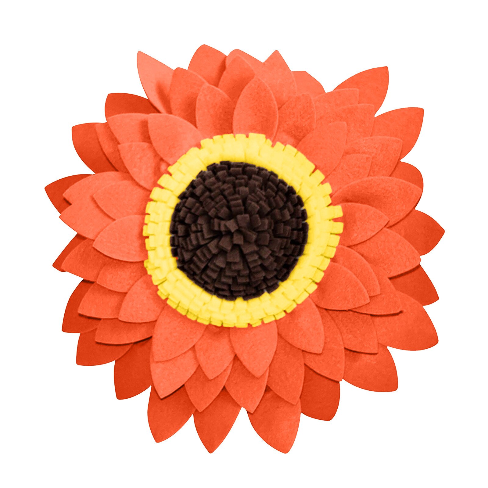 Sunflower Decorative Throw Pillows 3d Flower Round Pillow Sunflower Decorations Child Couple Birthday Home Decoration: Orange