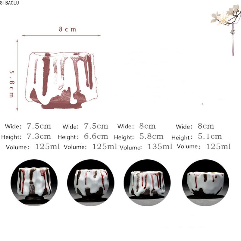 Criativo copo de chá cerâmica viagem copo mudança forno cerâmica casa teacup drinkware copos de café