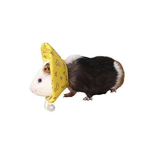 Small Pets Protection Cone Neck Recovery Collar Adjustable E-Collar for Guinea Pig Mouse Rats Ferret Squirrel Chinchilla Kitten: Yellow / M