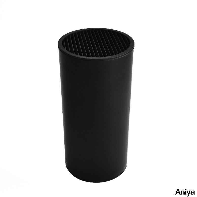 Nadruk drewniany uchwyt noża stojak nożyczki kuchenne nóż organizator włożony stojak robić przechowywania stojak ociekacz zestaw akcesoriów kuchennych: czarny nóż uchwyt