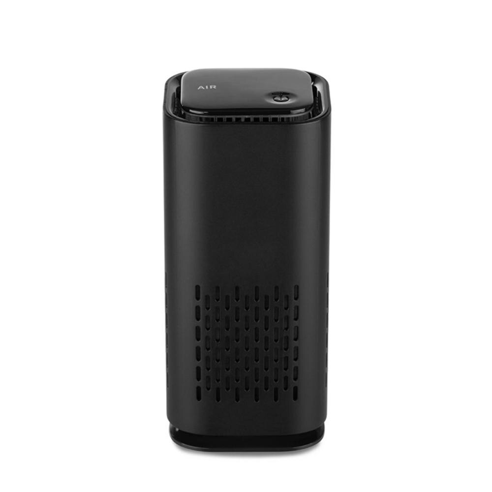 Car Air Purifier Cleaner Negative Ion USB Mini Home Vehicle Air Cleaner Low Noise Air Purifier Car Accessories: Black
