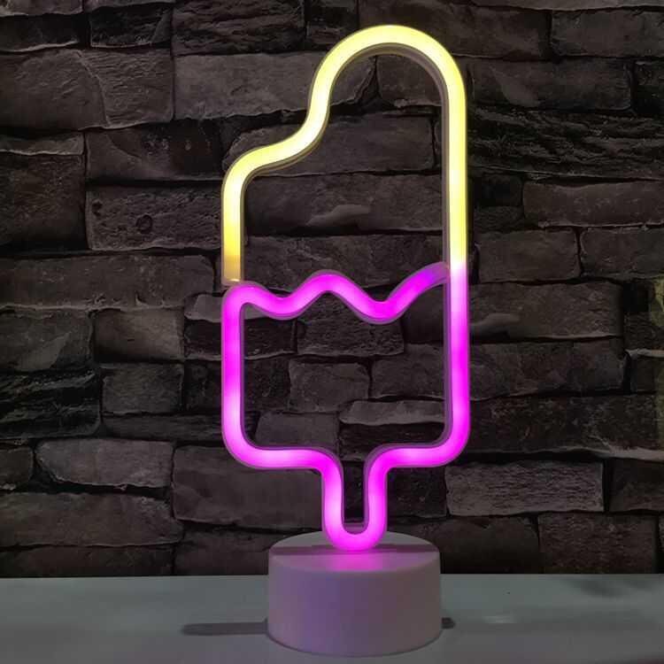 Neonljus färgglad regnbåge anpassad nattlampa för rummet hem fest bröllop dekoration jul neon lampa ins stil belysning: Stil 2