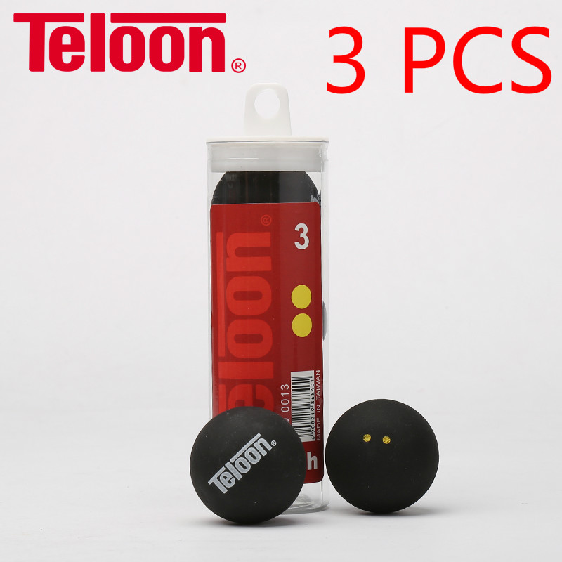 Teloon squashbold forskellig hastighed til mellemliggende begynderketsjerketchere squash raquetasbold  k025 spc: 2 yldian -3 stk