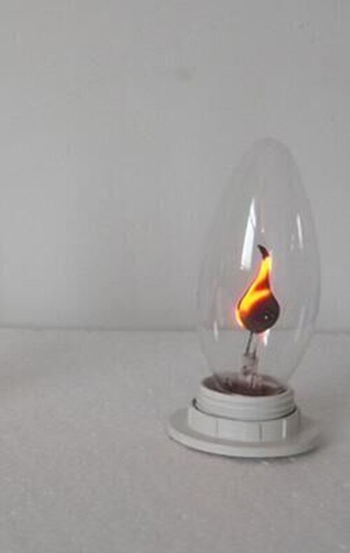 Ampoule lumineuse led e14e27, barre de bouche à vis KTV décoration créative, ampoule imitation flamme E12 2 pièces