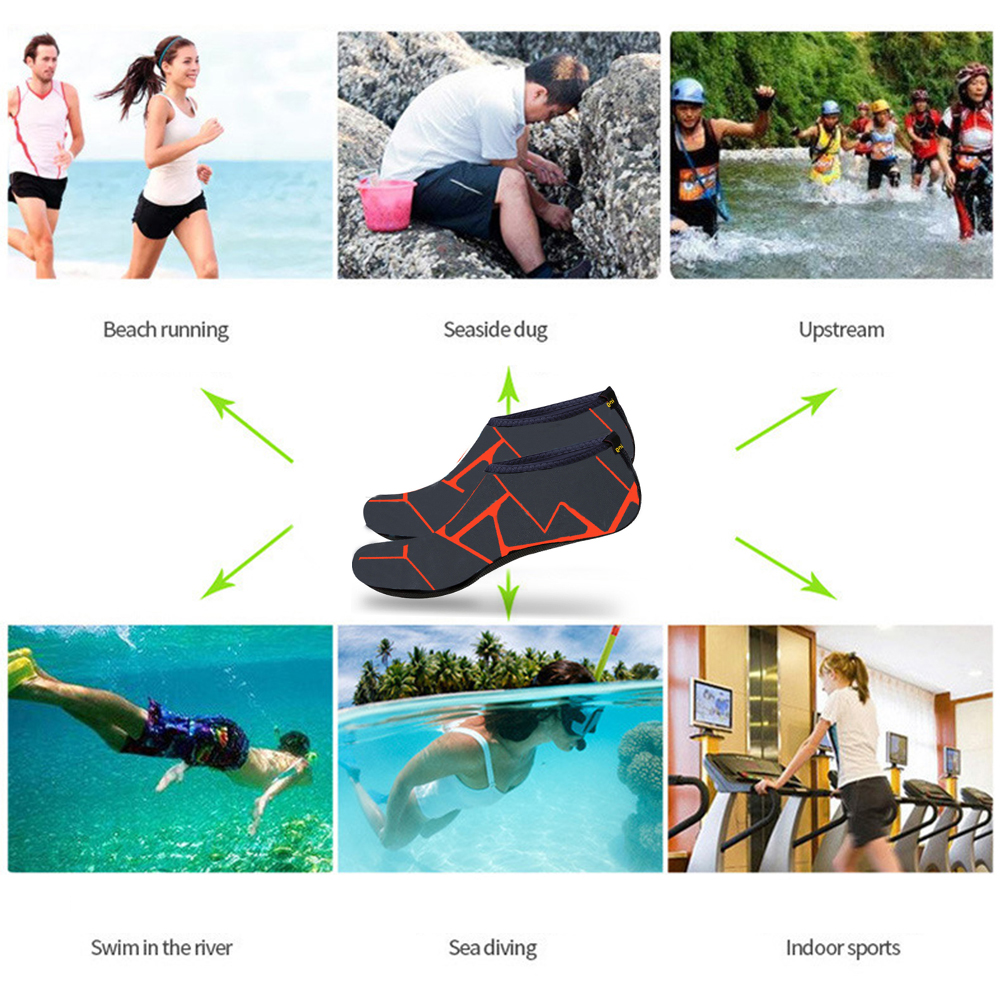 1 Paar Unisex Duiken Sokken Zomer Strand Barefoot Water Sportschoenen Aqua Snorkelen Sokken Zwembad Antislip Schoenen