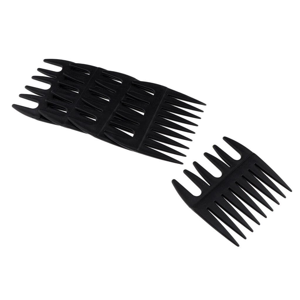 2-In-1 Mens Vette Haar Pick Kam Salon Dye Kappers Styling Breed & Fijne Tand (5 count)