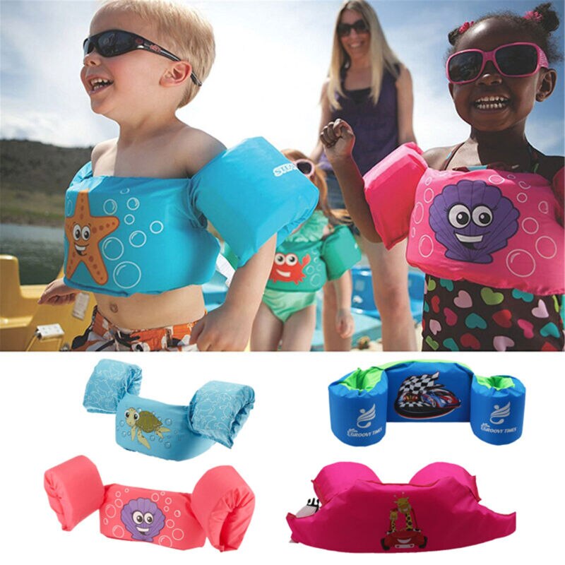 Puddle Jumper Swimming Deluxe Cartoon Life Jacket safety Vest for Kids Baby