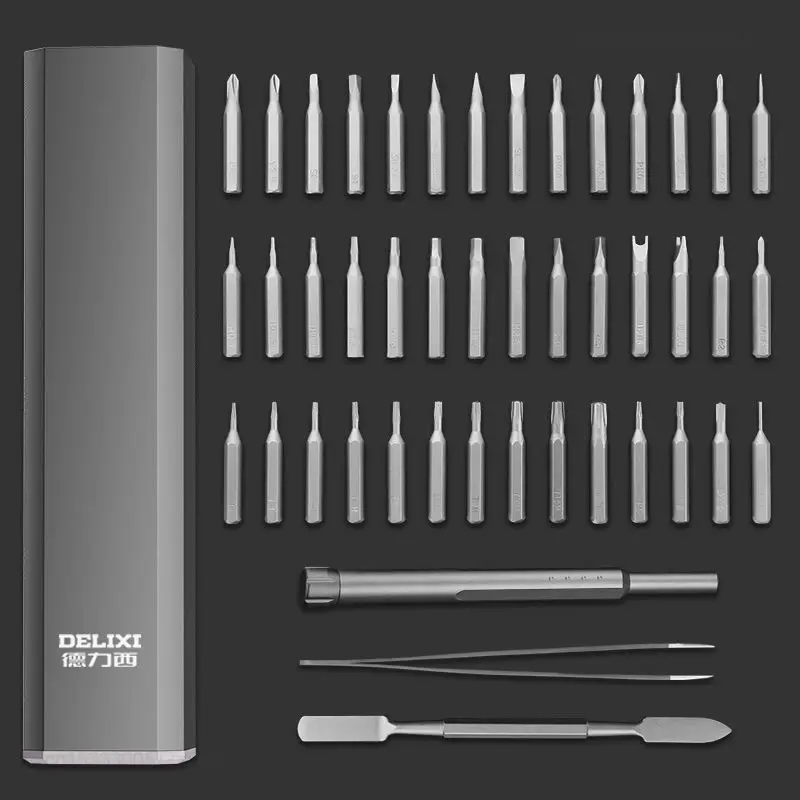 Schroevendraaier Kit 30 40 44 Precisie Magnetische Bits Demontabel Schroevendraaier Set Tool voor Mobiele Telefoon Reparatie Handgereedschap