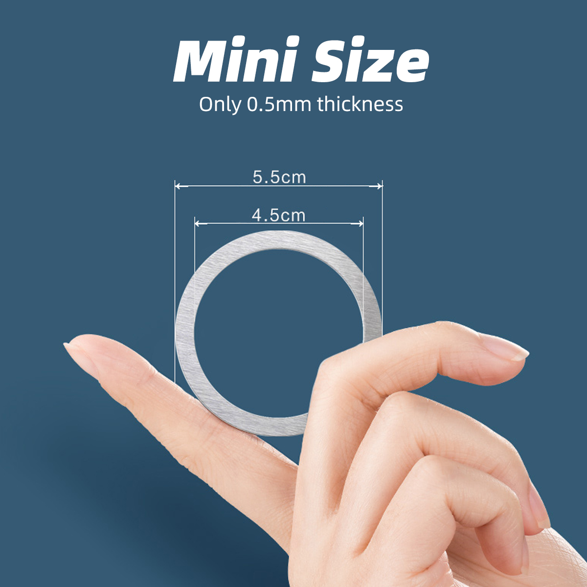 1pc/5pcs For Magsafe Wireless Charger Sticker For iphone 13 Pro Max 12 Mini Mobile Phone Metal Iron Magnetic Charging Ring Sheet