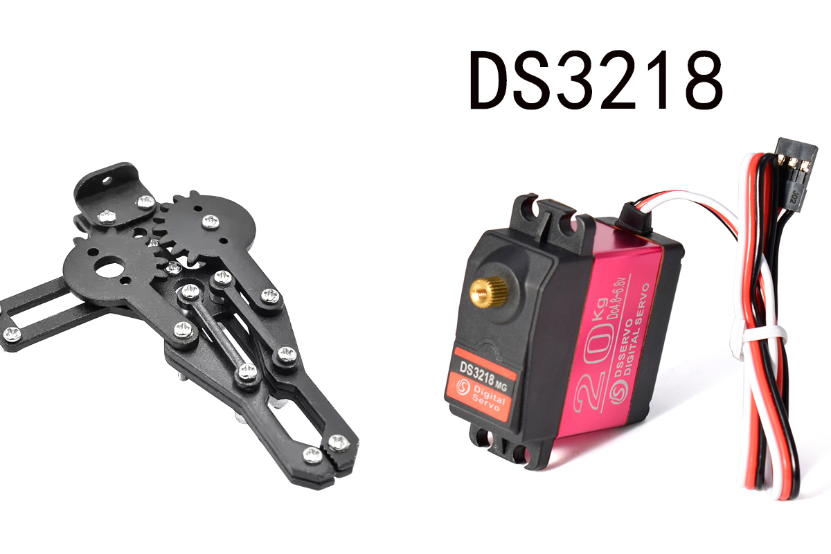 Roboter Klauen greifer Metall Manipulator Klemme Roboterarm für Arduino Roboter DIY Bausatz mg996r mechanische Greifer Servo Regler Roboter: Licht Gelb
