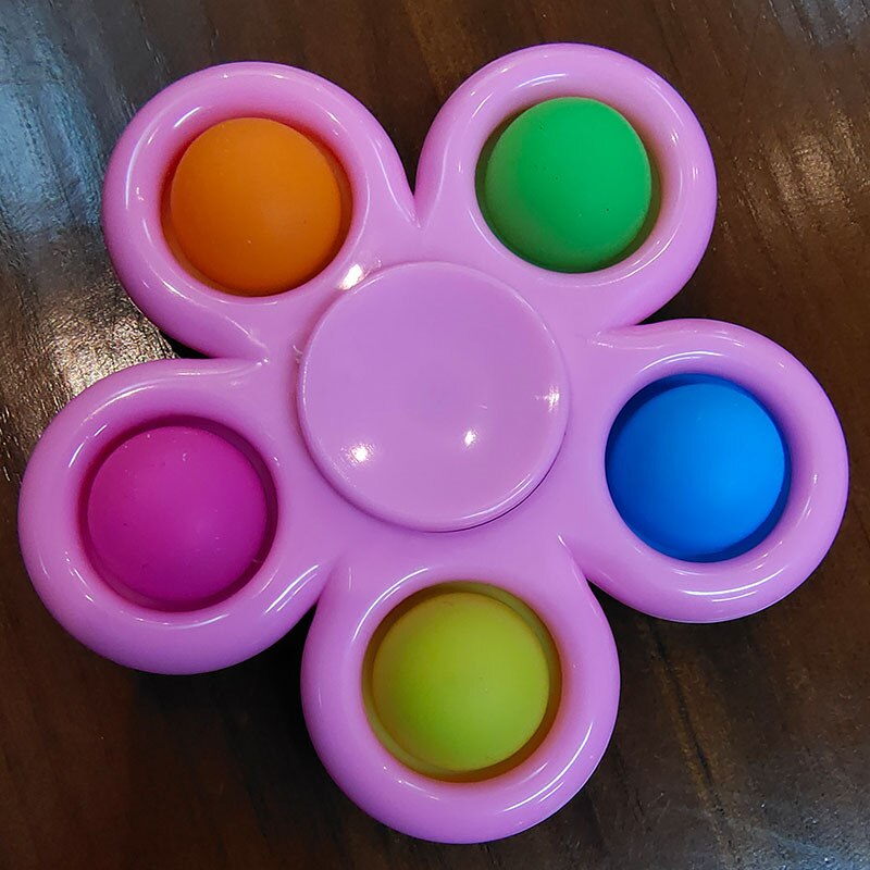 Neue Plus Fidget Spinner mit Einfache Dimple Fidget Spinner für Erwachsene Kinder-Einfache Dimple Zappeln Popper für Stress Relief: B