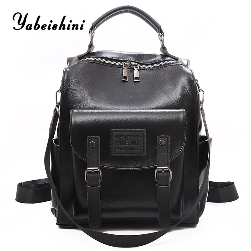 Mochila de couro feminina de alta qualidade do plutônio sacos de escola para meninas adolescentes preppy retro mochila de viagem saco a dos