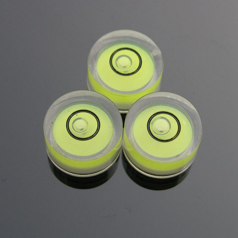 HACCURY 12*6mm Plastic Universal level Circular Mini bubble level bubble spirit level measurement instrument