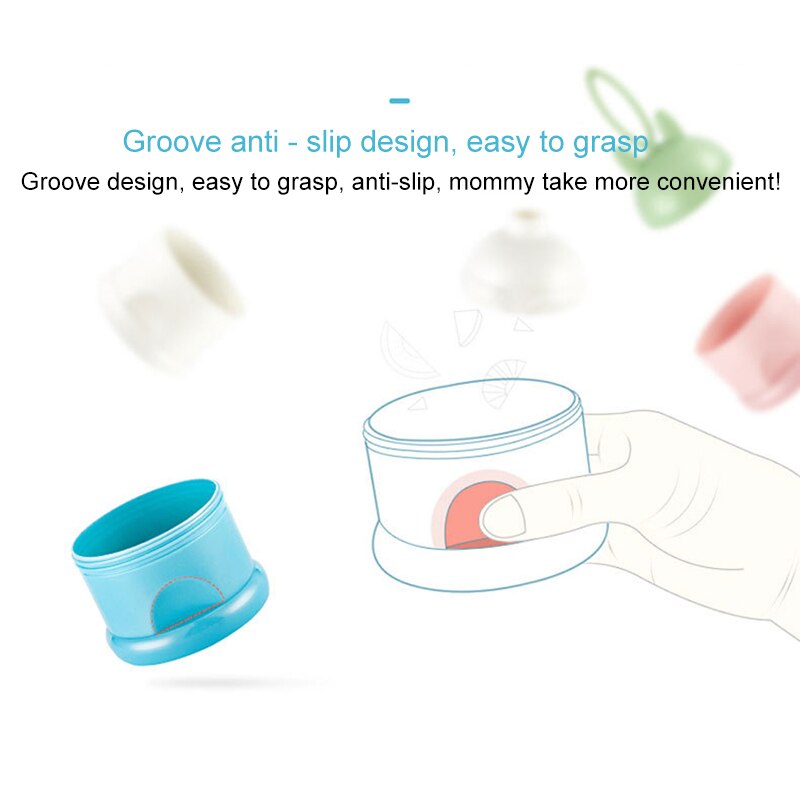 Portable Milk Powder Formula Dispenser Container Storage Essential Cereal Boxes Toddle Baby Snacks Food Storage Box