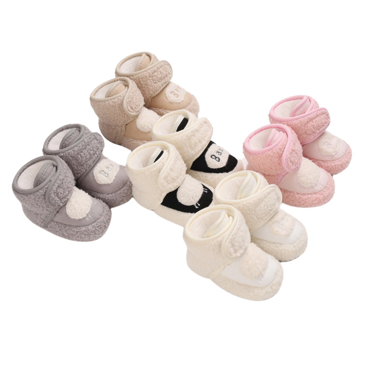 Baby Jongens Meisjes Laarzen Leuke Schapen Patroon Baby Laarzen Antislip Soft Katoen Peuter Eerste Walker Crib Schoenen