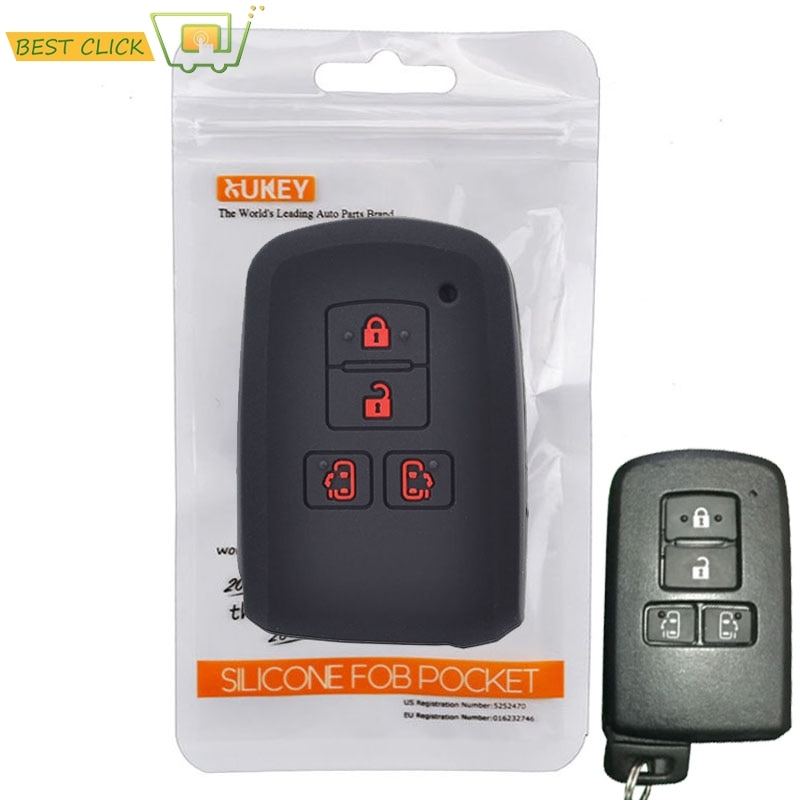 Siliconen Autosleutel Geval Voor Toyota Sienta Alphard Voxy Noah Esquire Harrier Keyless Remote Fob Shell Jas Mouw Protector