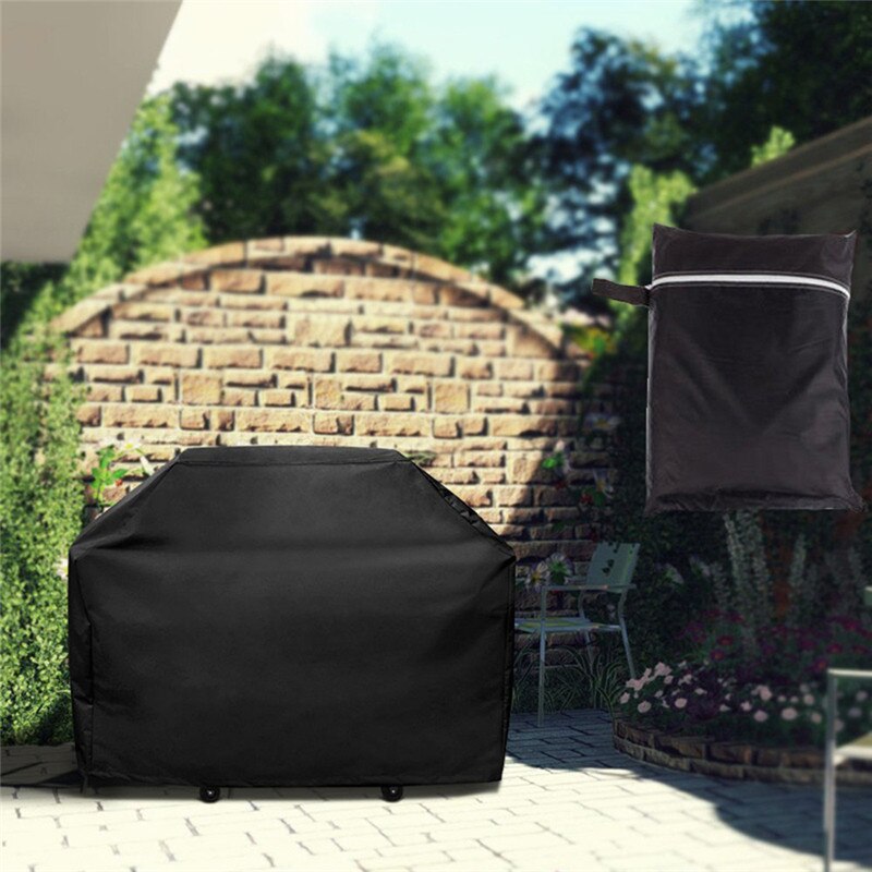 Waterproof BBQ Cover Anti-Dust Outdoor Heavy Duty Charbroil Grill Cover Rain Protective Barbecue Cover Black BBQ Cover
