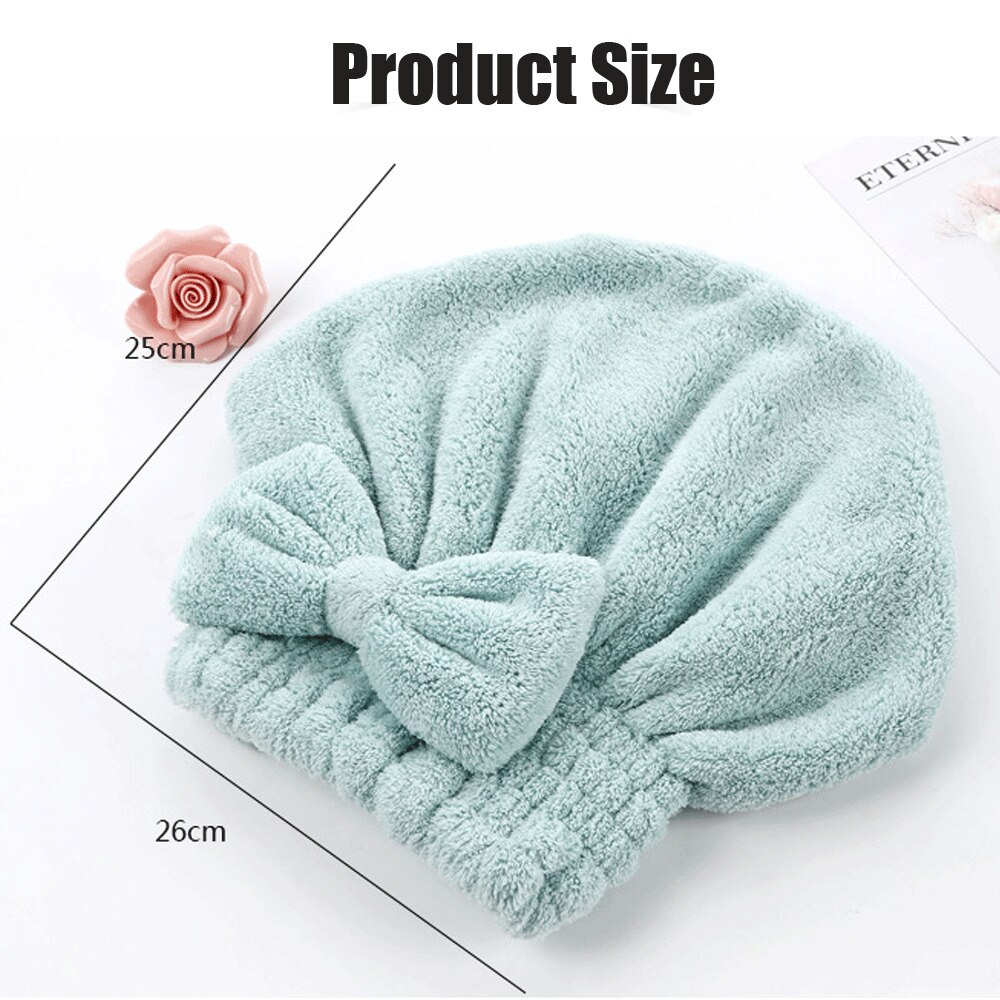 Absorberende hurtige svømningshåndklæder hårtørrer brusebadhætte mikrofiber hår turban håndklæde bad hovedhue