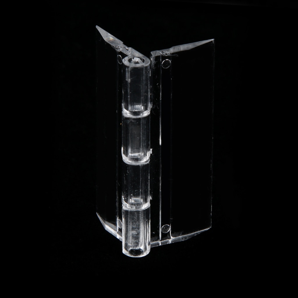 6 Pcs Clear Acrylic Plastic Hinge Folding Door Piano Hinges Folding Hinges Transparent Durable Furniture Accessory