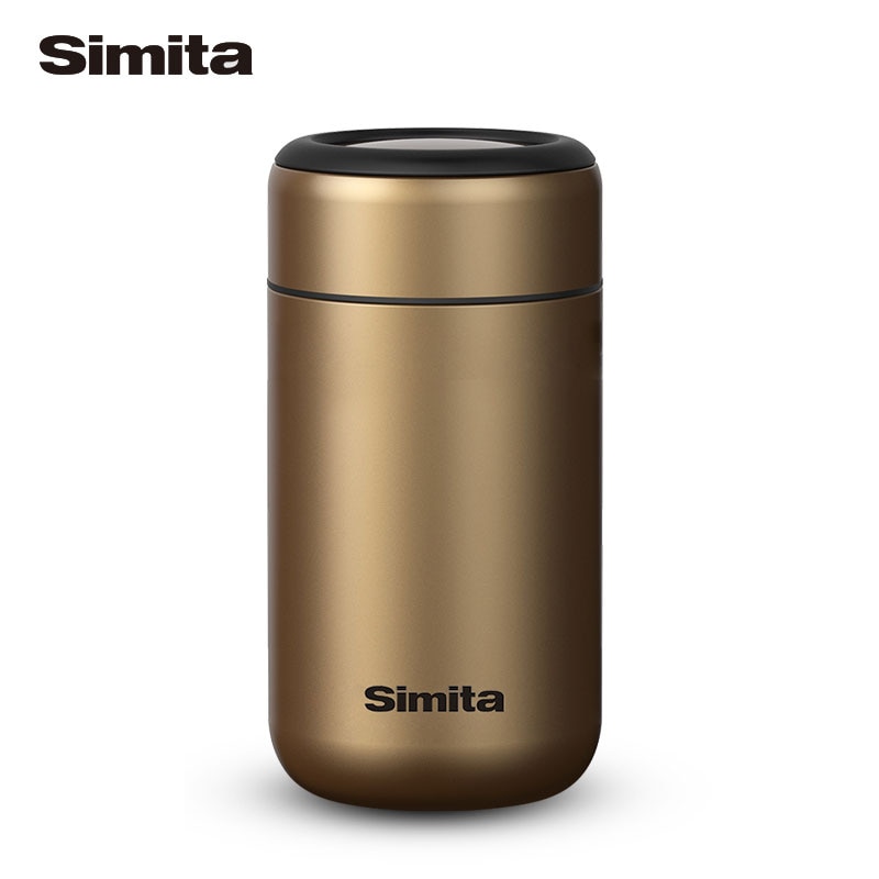 SIMITA-termo plateado para comida y sopa, termo de acero inoxidable 304, recipientes de aislamiento