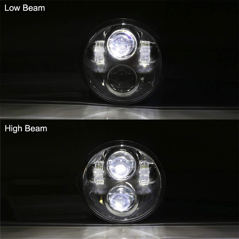 5.75 inch led koplamp Ronde 5 3/4 ''motorcycle projector koplamp H4 Hoge/dimlicht Rijden licht Voor Dyna straat Bob Super 883