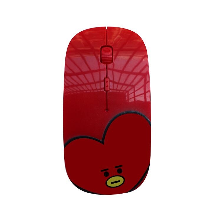 Draagbare Notebook Draadloze Muis Leuke Desktop Computer Kantoor Optische Draadloze Muis Met Usb-ontvanger: 1C