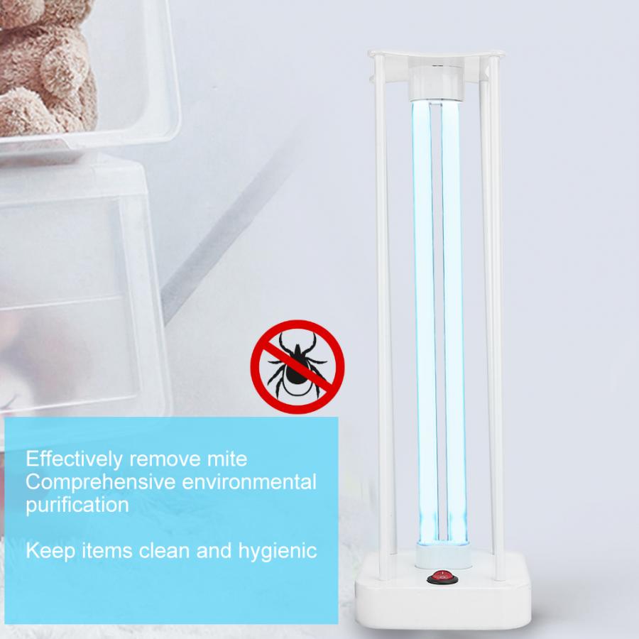 Lámpara de limpieza ultravioleta para el hogar eliminación de ácaros UV luz para limpiar ozono