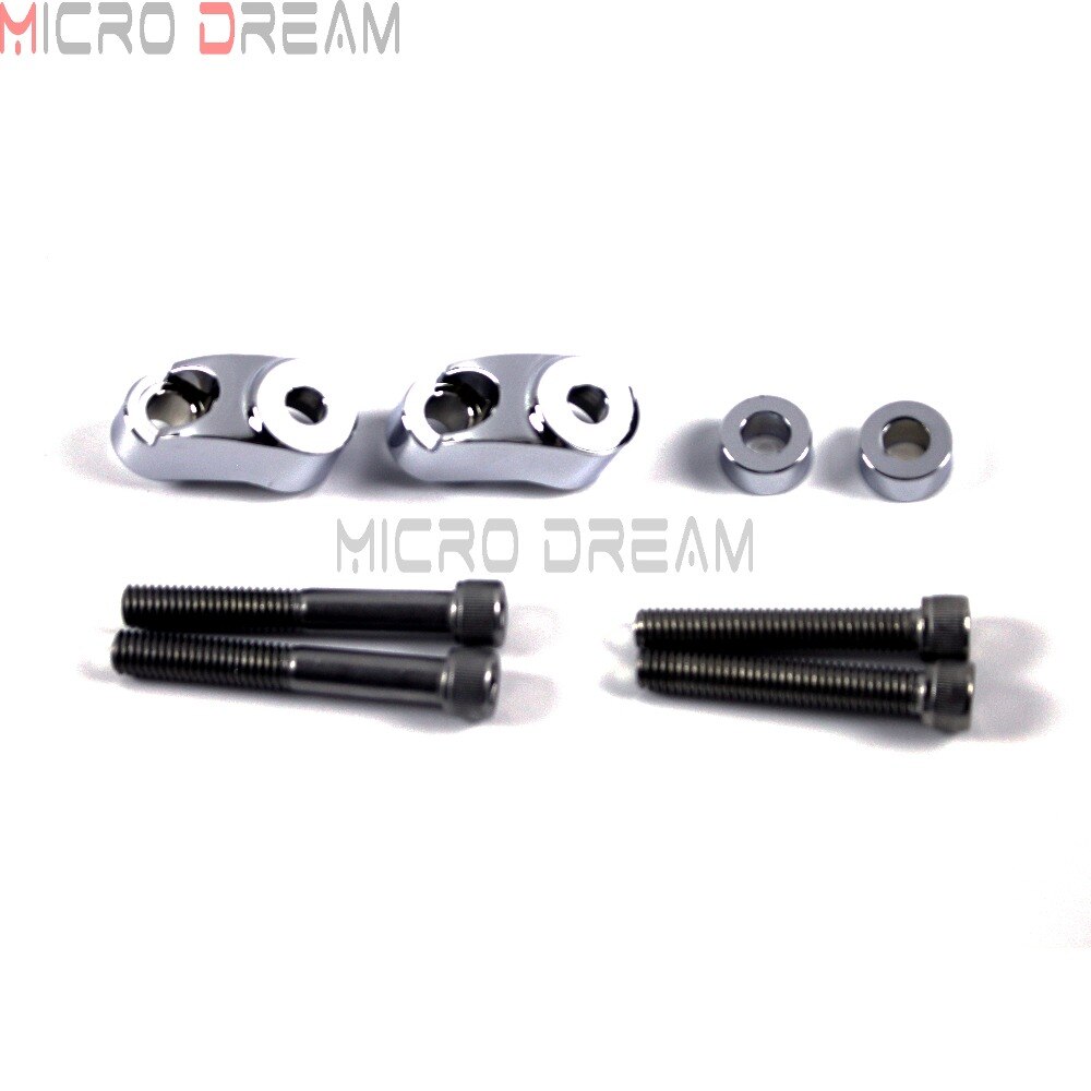 Chrome Front Turn Signal Light Relocation Kit Motorcycle 39-49mm Indicators Mount Adapter For Harley Sportster Dyna Wide Glide