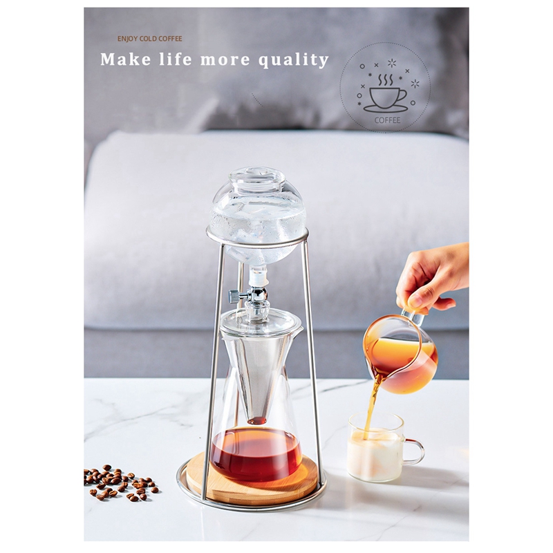 Mini cafetera de goteo en frío para el hogar, máquina de café de goteo en frío, con filtro