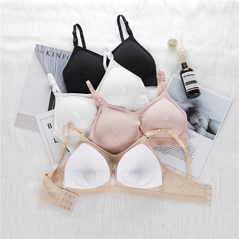 Cotton Bras For Women Push Up Bra Sexy Lingerie Wirefree Bras Brassiere Removable Pad Comfort Bralette Seamless Female Underwear