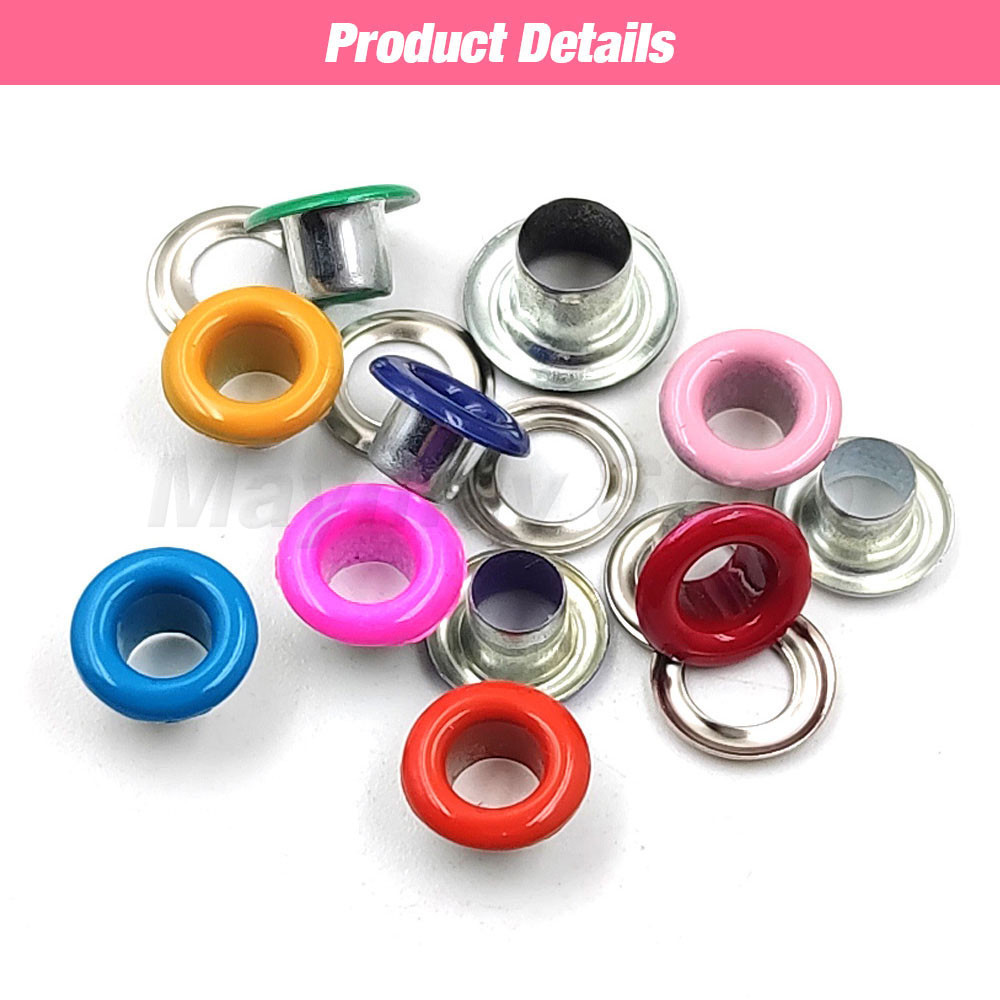 200 Sets Metal Eyelet Grommet Eyelet With Install Plier Set Eyelets Grommet Tool For DIY Leathercraft Shoes Belt Cap Bag Clothes