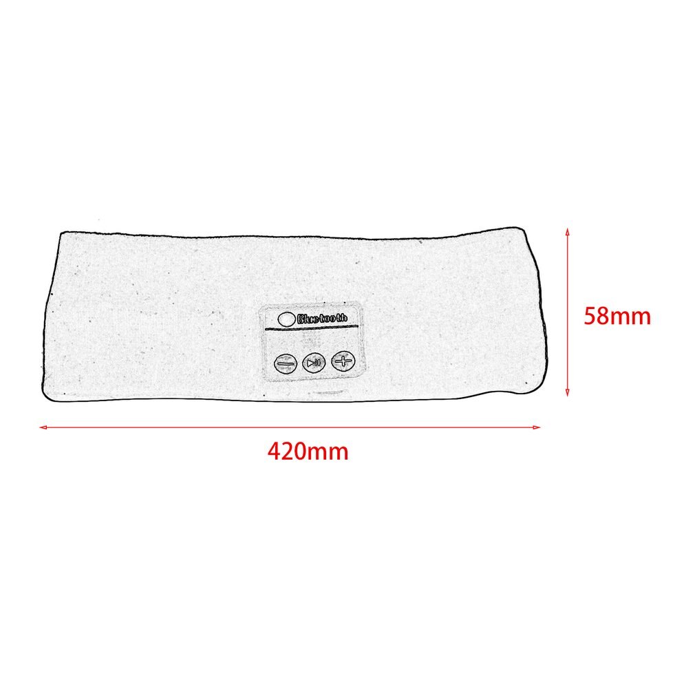 Bluetooth Music Headband Knits Sleeping Headwear Headphone Speaker Headset Stereo Music Hands-free For Running Jogging