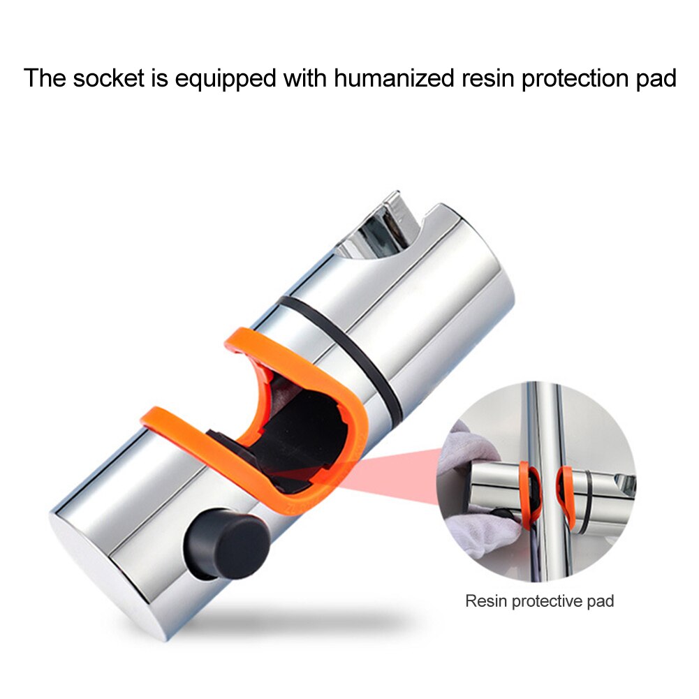 Douchebeugel douchestang houder 24mm abs chroom douchekop houder verstelbare badkamer accessoires universeel