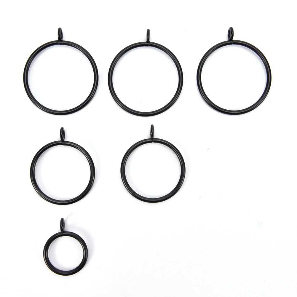 10 25/28/38/45/55mm gardinstänger i metall, upphängningsringar, viktiga hemprodukter