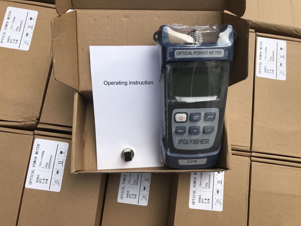-70 ~ + 10dBm Optische Power Meter Fiber Optic Tester Opm Met Sc Fc Connector