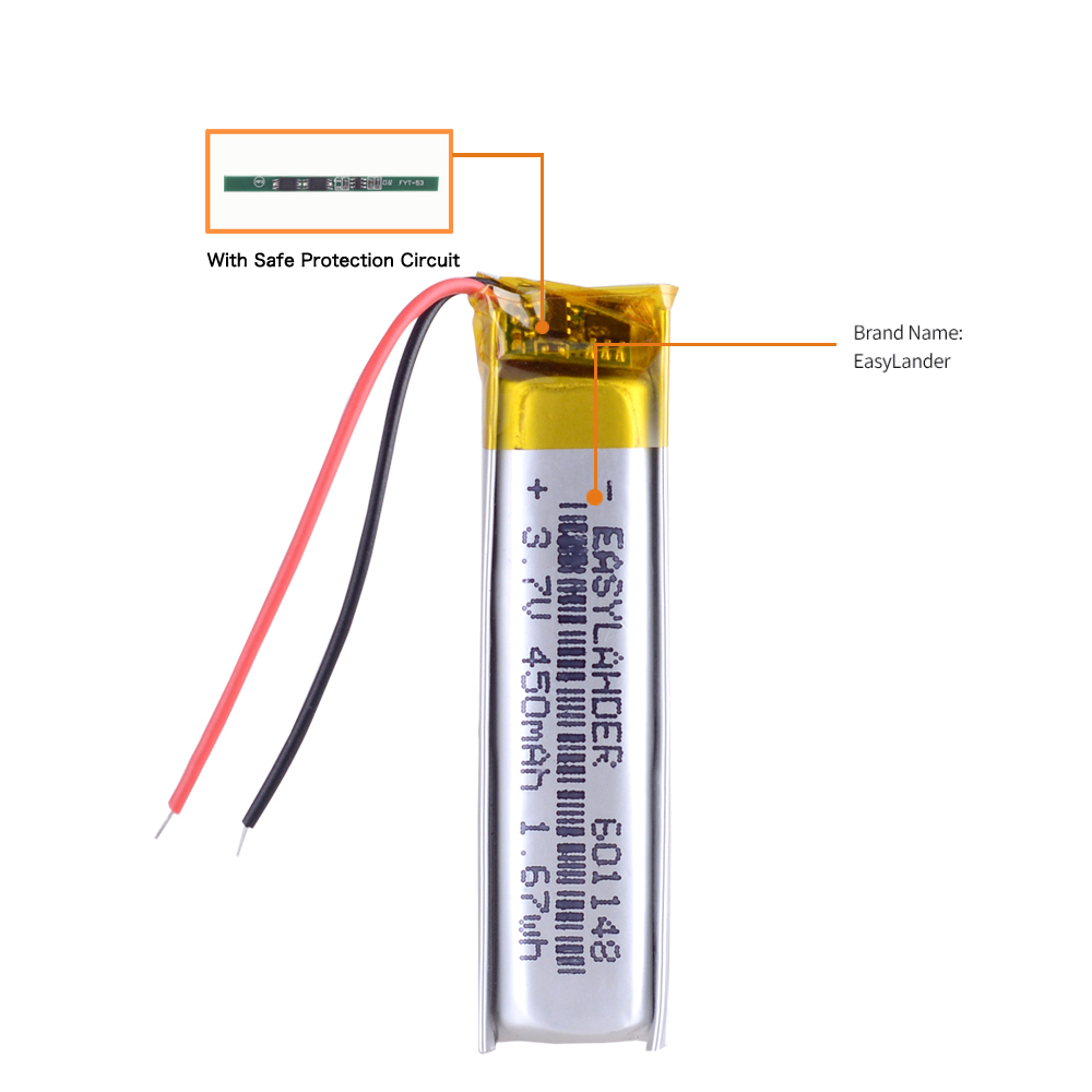 601148 601250 Acumuladores de 3,7 V 450 MAH en el ratón rat9 Batería recargable las baterías para el ratón r. a. t. 9 Reemplazar