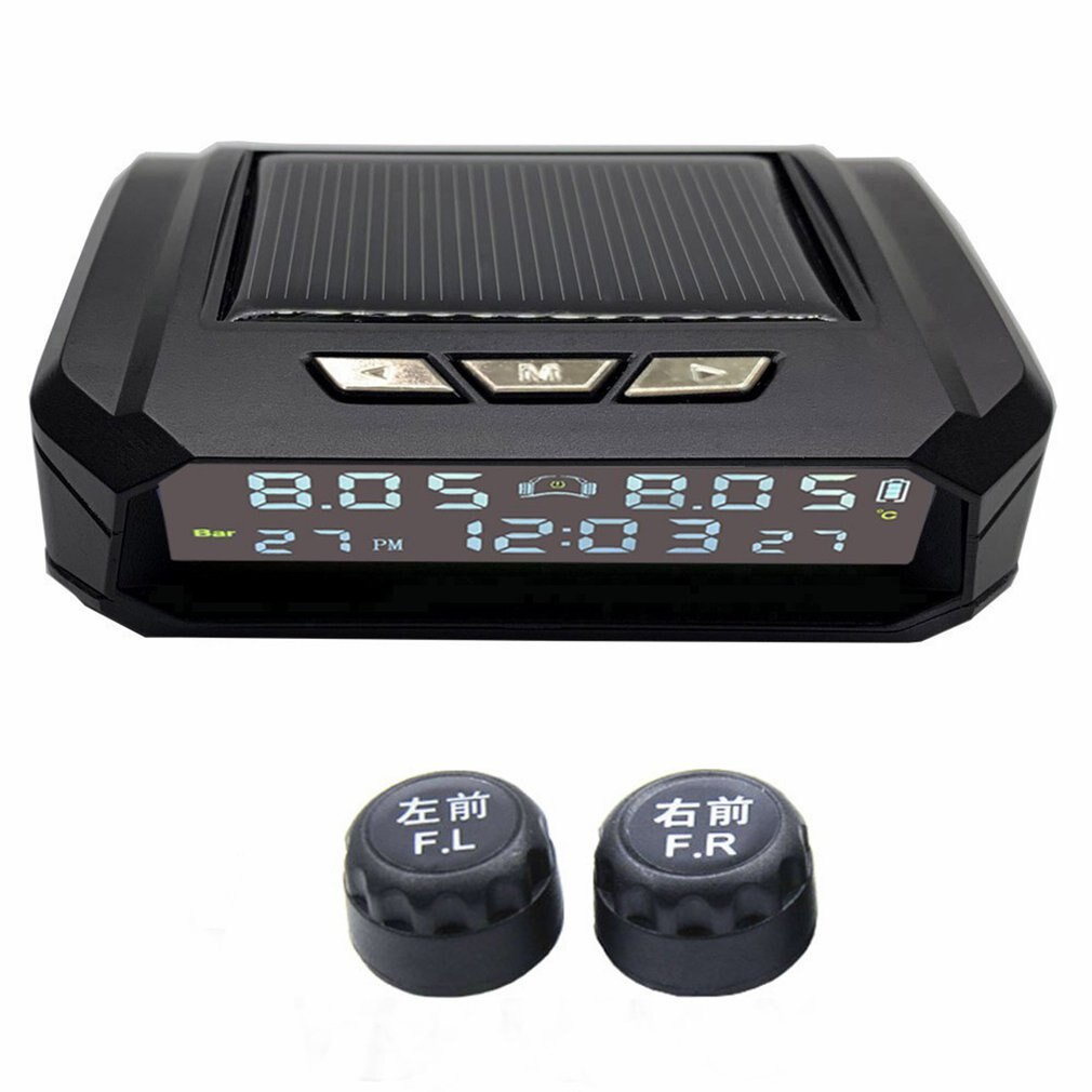 S-02A 6 Wheel Truck Tire Pressure Monitor Wireless Tire Pressure Monitor Portable Solar Tire Pressure Monitor