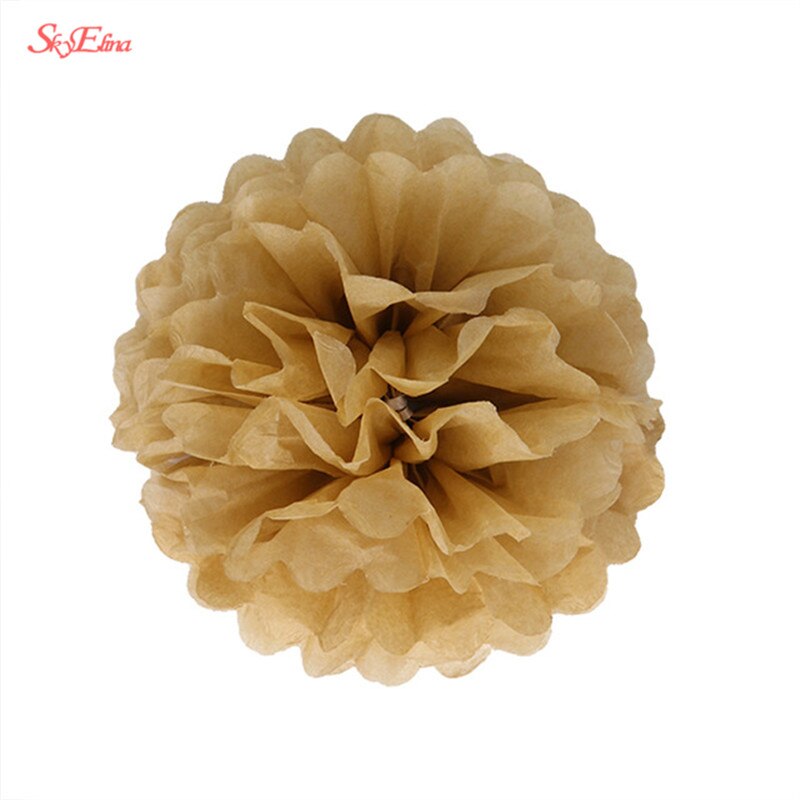10 Pcs 6 Inch 15 Cm Kunstmatige Bloemen Tissuepapier Pom Poms Papieren Bloemen Ball Pompom Bruiloft Verjaardag Decoratie Partijen 5Z