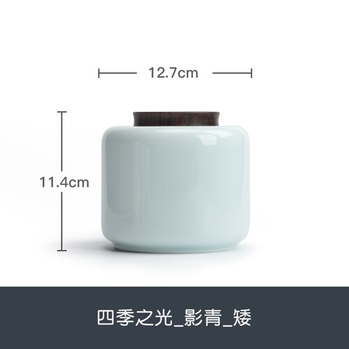 Organizer Tea Coffee Sugar Storage Jars Tea Box Organizer Ceramic Box Container Ceramic Storage Caja Para Te Ceramic Jar: C