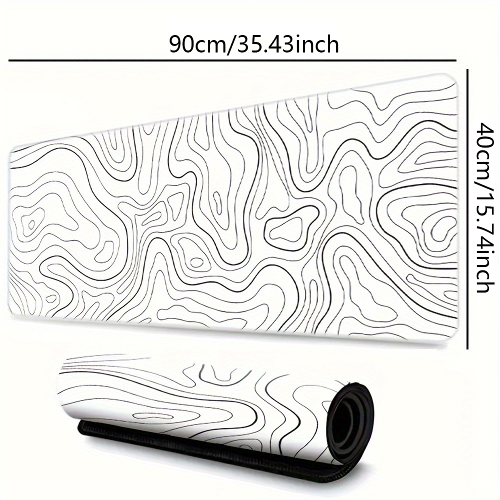 1PC Large Mouse Pads For Desk, Gaming Mouse Pad, Mouse Pad with Stitched Edges and Non-Slip Rubber Base, Extended Mouse Pad: Coffee