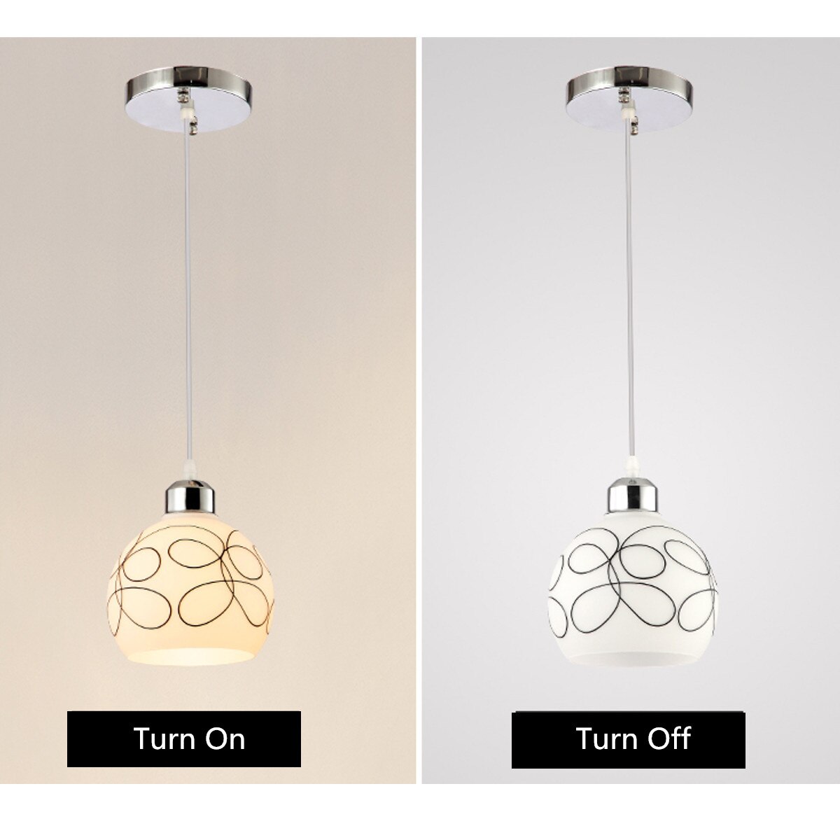 Lamp Covers Ceiling Lamp Decor Nordic Loft Industrial Pendant Light Retro Concise Glass Kitchen Hanging