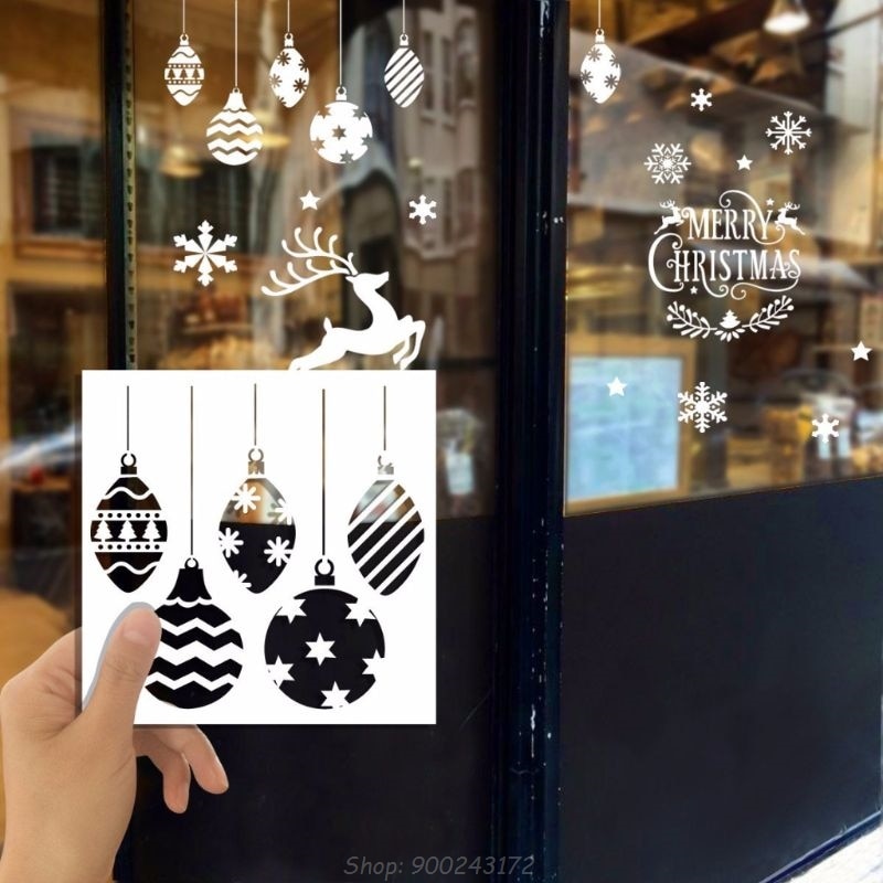 Weihnachten Schablonen Vorlage wiederverwendbar Plastik Handwerk für Kunst Zeichnung Malerei Spritzen Fenster Glas Tür Auto Körper S04 20