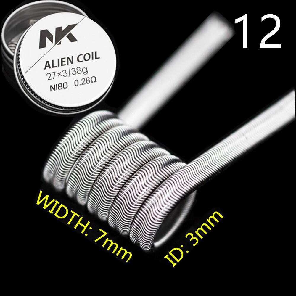 NK Ni80 DIY Coils Clean Prebuilt Triple Fused Clapton Vape Wire Flat Ribbon Heating E-cig RTA RDTA RDA RBA MTL Pre-made Coils