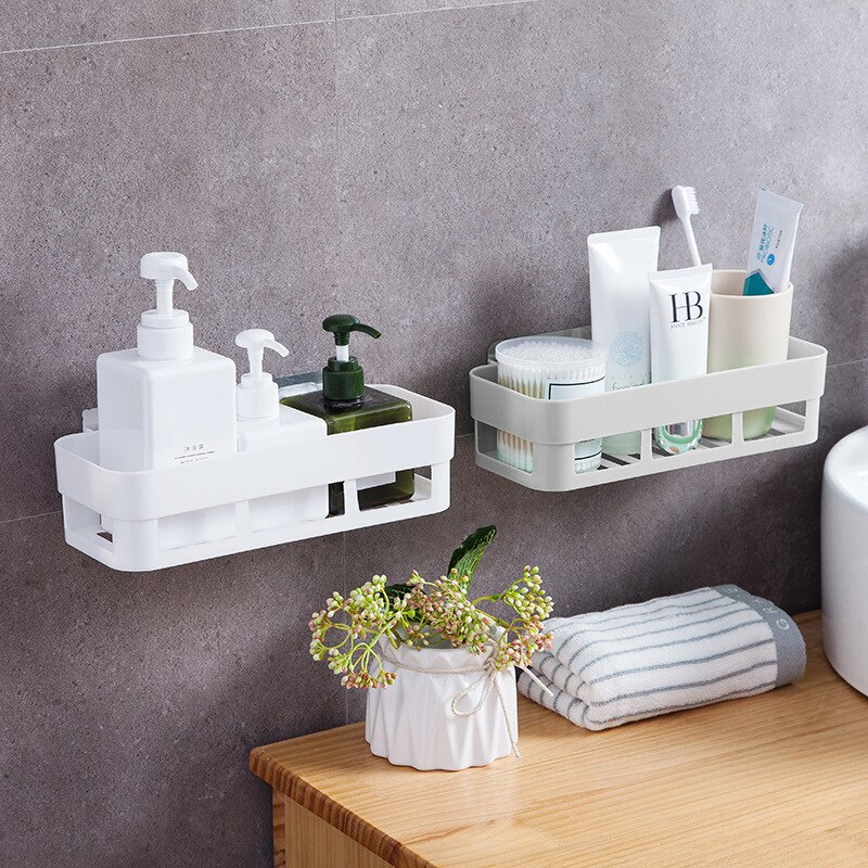 Bathroom Shelf Toilet Kitchen Triangle Towel Storage Wall-free Punching Wall Hanging Bathroom Accessories Kitchen Accessories