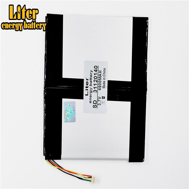 5 filo Il tavoletta batteria 31120140 3.7 V 6500 MAH 3160140*2 ogni marca di tavoletta universale batterie al litio ricaricabili