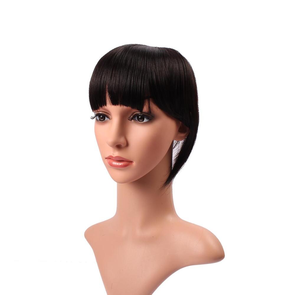 DELICE Clip de mujer en flequillo recto limpio sintético Romo flequillo accesorios para el cabello: # 2