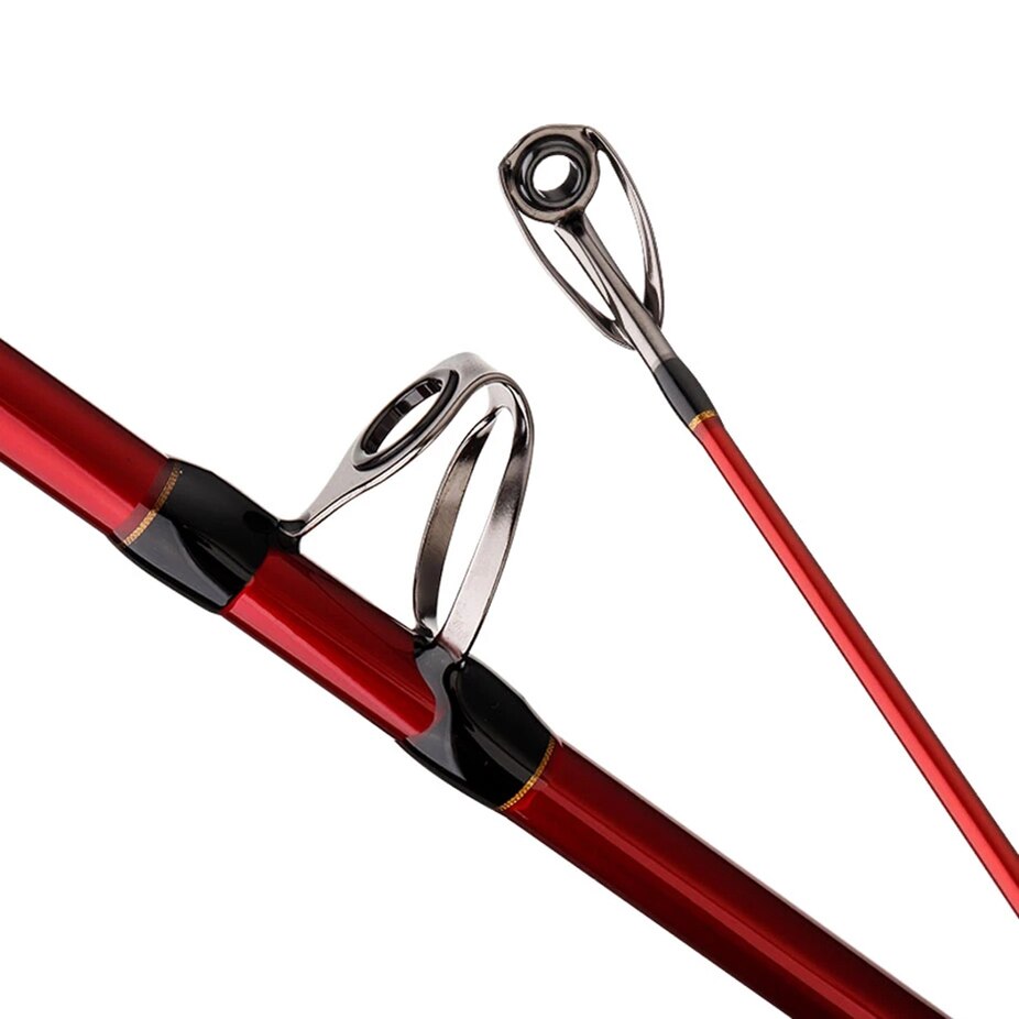 Zoutwater Offshore Heavy Trolling Hengel Big Game Conventionele Boot Vissen Roller Staaf Pole Draagbare 3-Sectie Reizen Pole