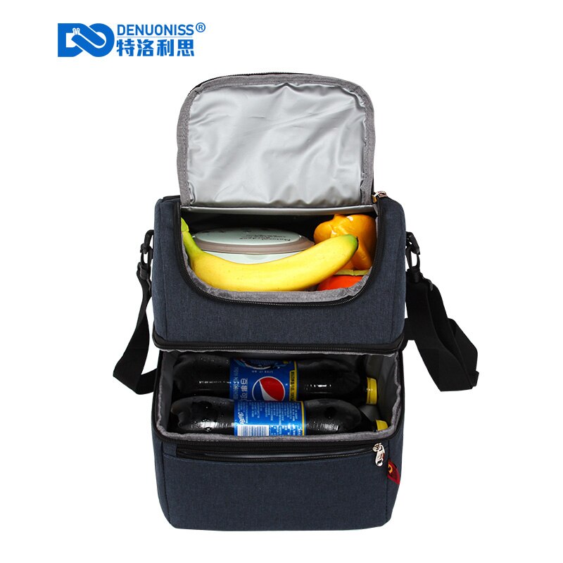 DENUONISS-fiambrera térmica para niños, bolsa de comida, Picnic, bolso, fiambrera aislante